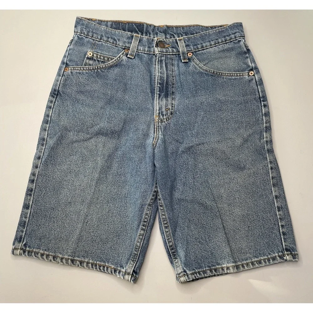 Levi's 550 Denim Shorts Mens 30 Blue Vintage 90s Orange Tab Made in USA Relaxed